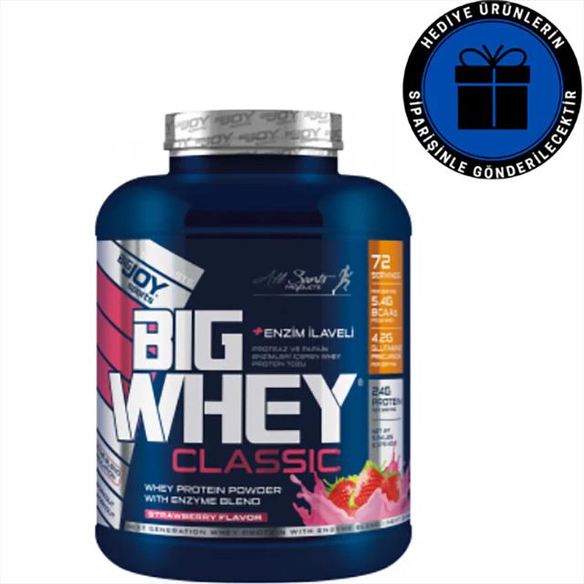 Bigjoy Sports BIGWHEY Whey Protein Classic Çilek 2376 g 72 Servis