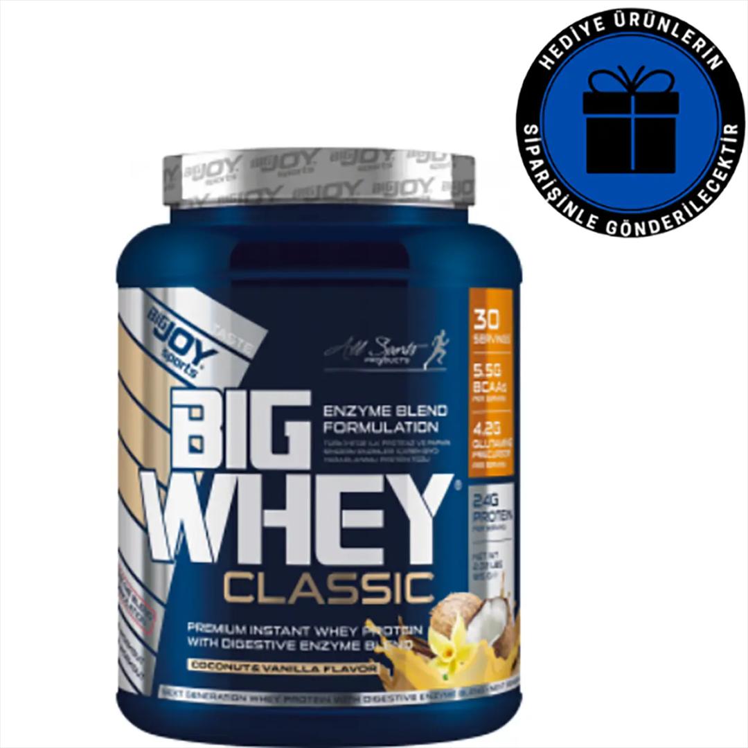 Bigjoy Sports BIGWHEY Whey Protein Classic Hindistan Cevizi ve Vanilya 915 g 30 Servis