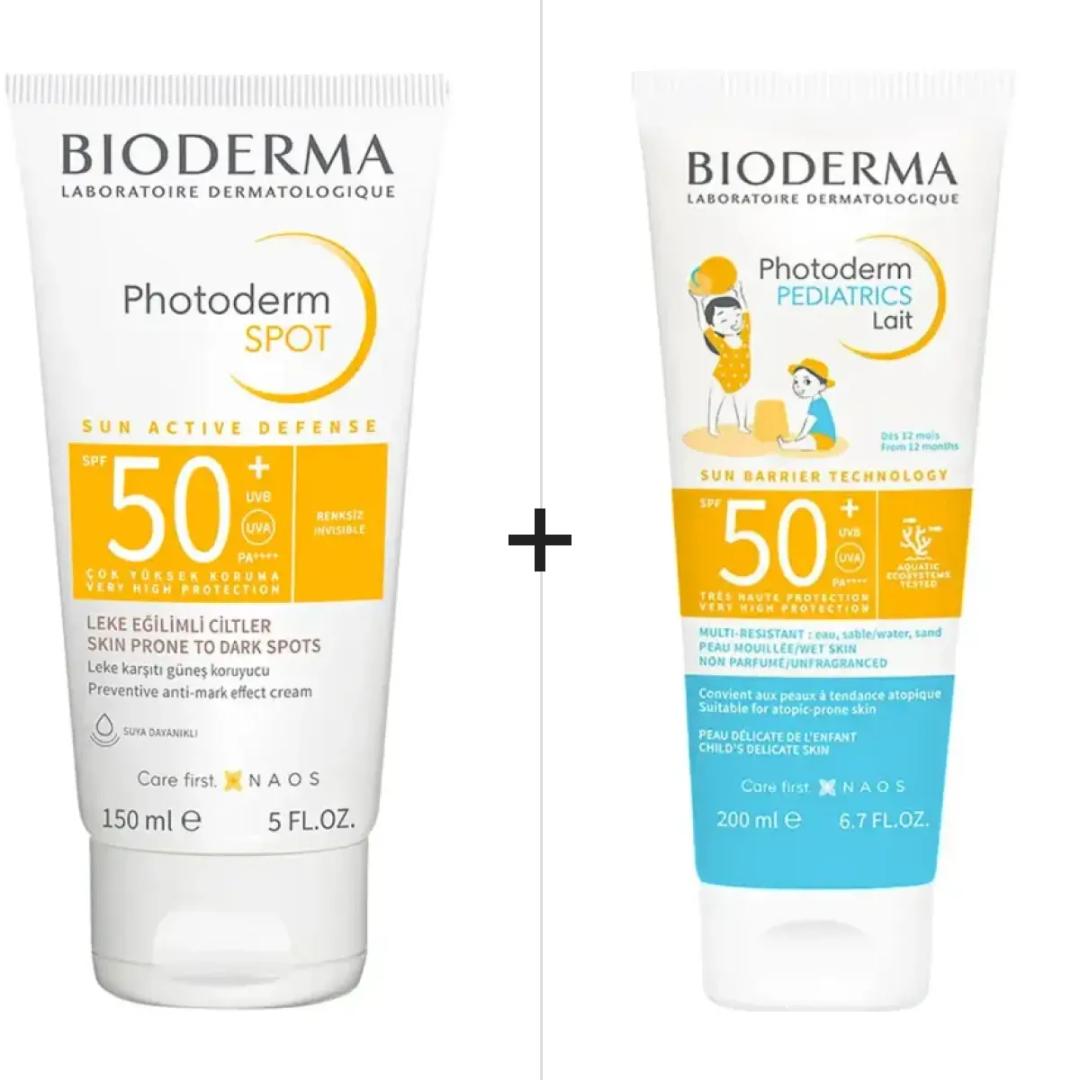 Bioderma Photoderm SPOT SPF 50+ 150 ml & Photoderm Pediatrics Lait SPF50+ 200 ml