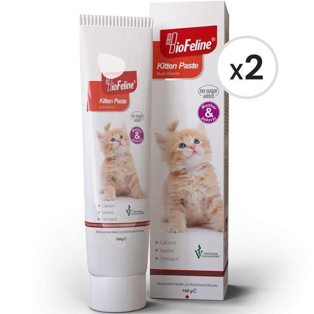 BioFeline Kitten Paste Yavru ve Anne Kedi Macunu 100 g 2'li Paket