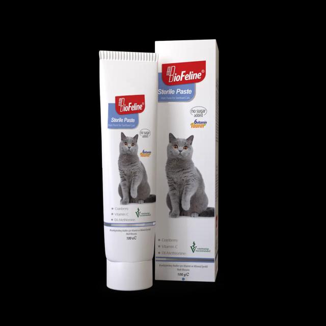 BioFeline Sterile Paste Kısırlaştırılmış Kedilere Özel Bağışıklık Destekleyici ve Tüy Yumağı Önleyici Malt Macun 30 g