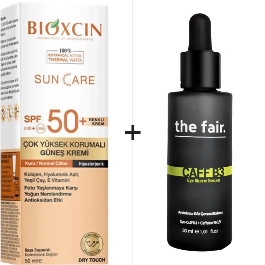 Bioxcin Gold on Skin Kuru Yağ 100 ml & the fair. Arbutin Serum 30 ml