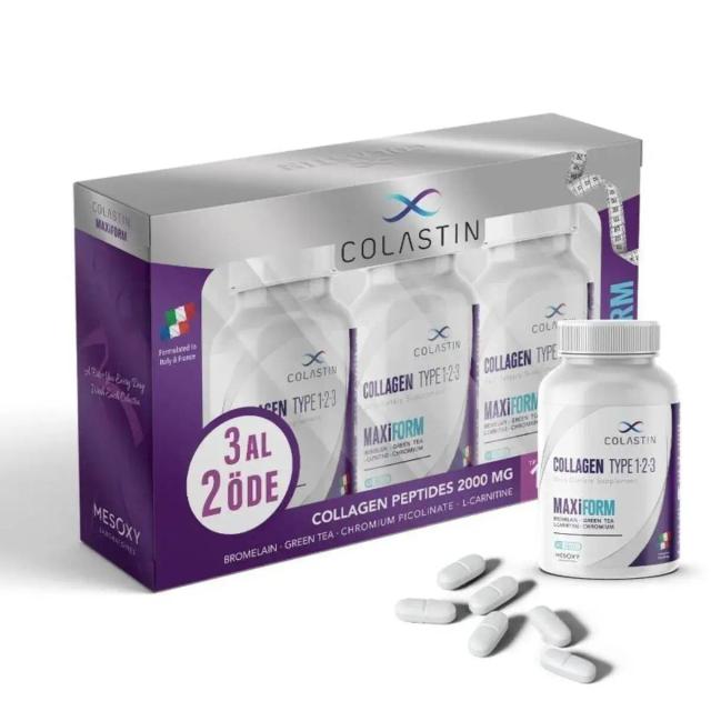 Colastin Collagen Type 1-2-3 Maxiform 3 Al 2 Öde 180 Tablet