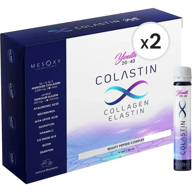 Colastin Youth Collagen Elastin 25 ml x 14 Shot 2'li Paket