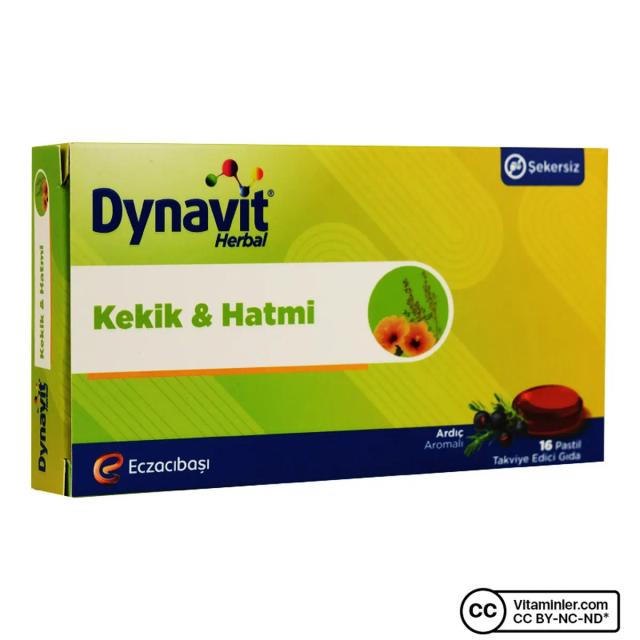 Dynavit Herbal Kekik ve Hatmi 16 Pastil