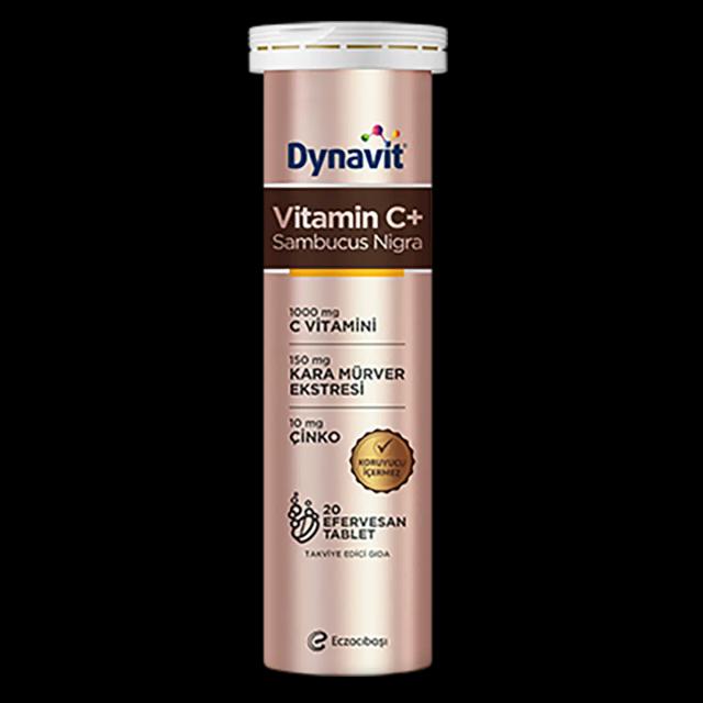 Dynavit Vitamin C+Sambucus Nigra 20 Efervesan Tablet