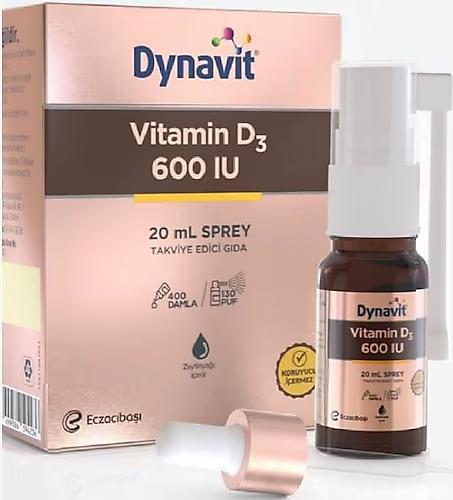 Dynavit Vitamin D3 600 IU Sprey 20 ml