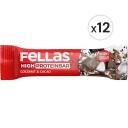 Fellas Yüksek Protein Bar - Hindistan Cevizli ve Kakaolu 45 g x 12 Adet