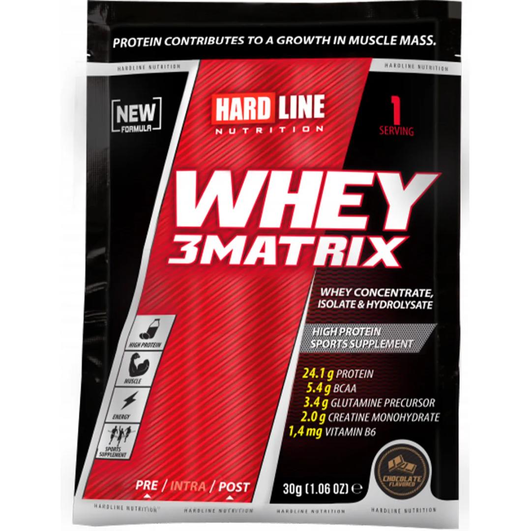 Hardline Nutrition Whey 3Matrix Çikolata 30 g 1 Adet