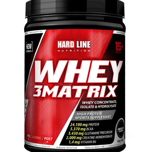 Hardline Nutrition Whey 3Matrix Çikolata 454 g
