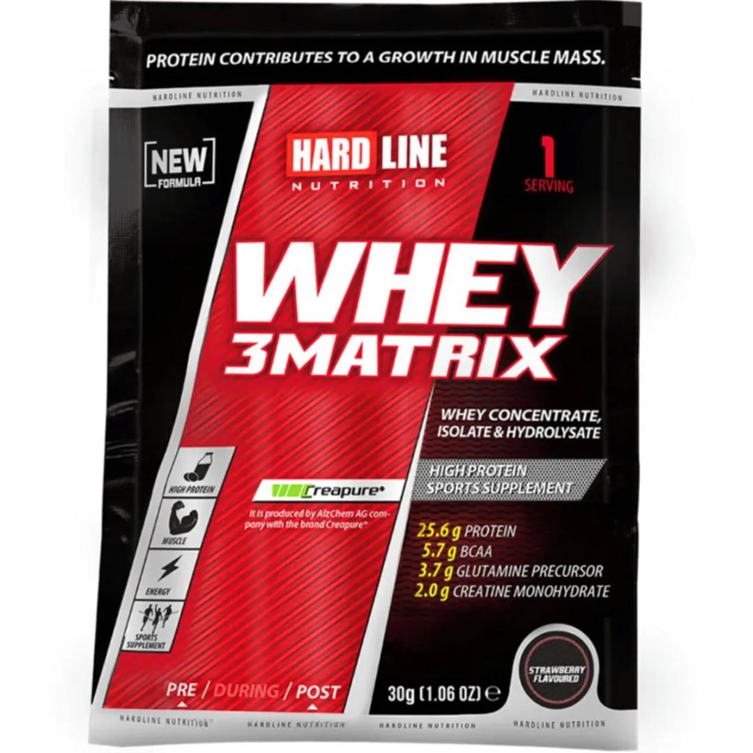 Hardline Nutrition Whey 3Matrix Çilek 30 g 1 Adet