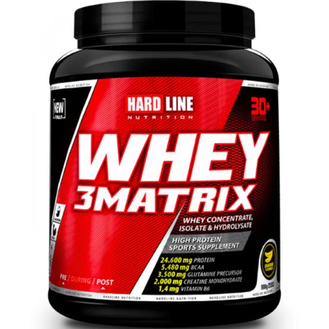 Hardline Nutrition Whey 3Matrix Muz 908 g