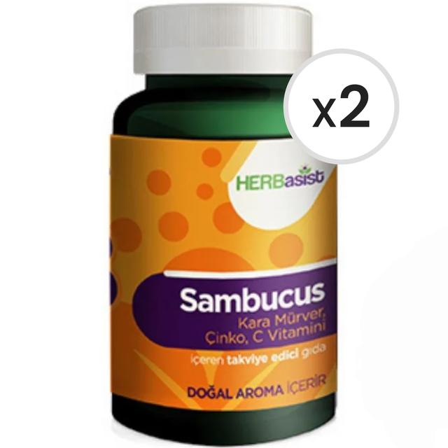 HERBasist Sambucus Gummy 30 Tablet 2'li Paket