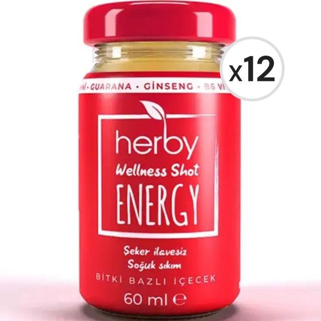 Herby Energy Shot 60 ml 12'li Paket