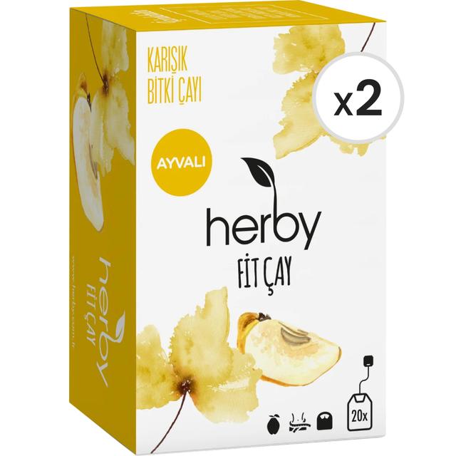 Herby Fit Çay Ayvalı 18'li Bitki Çayı 2'li Paket