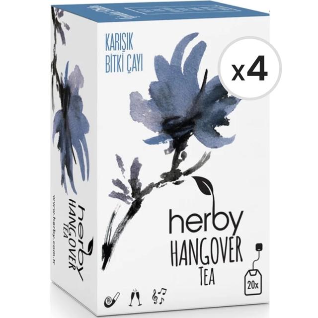 Herby Hangover Tea 20'li Bitki Çayı 4'lü Paket