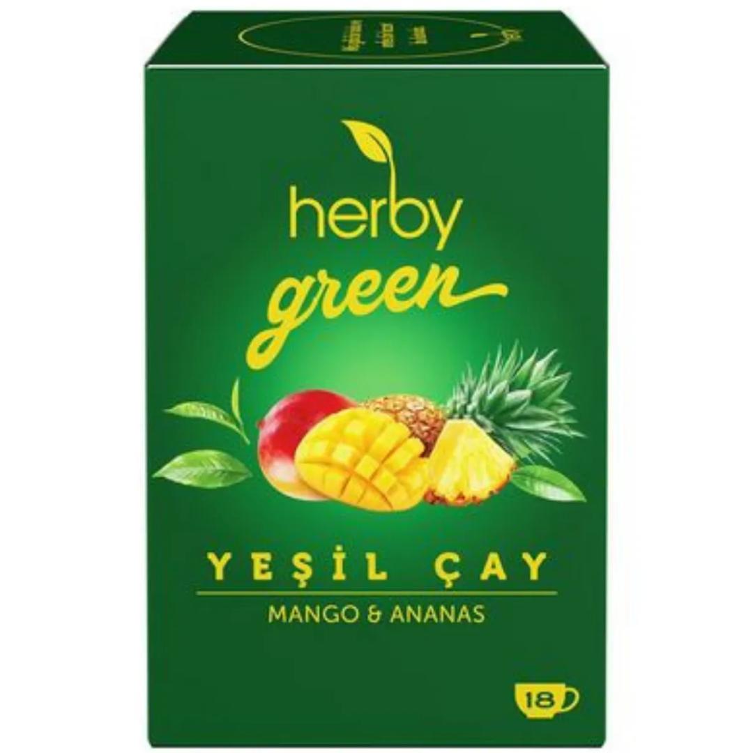 Herby Yeşil Çay Mango ve Ananas 18'li