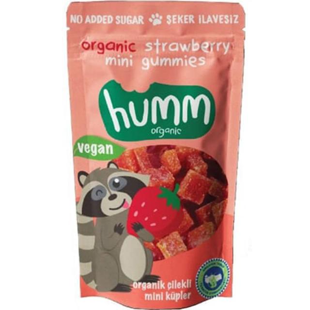 Humm Organic Çilekli Vegan Mini Küpler 30 g