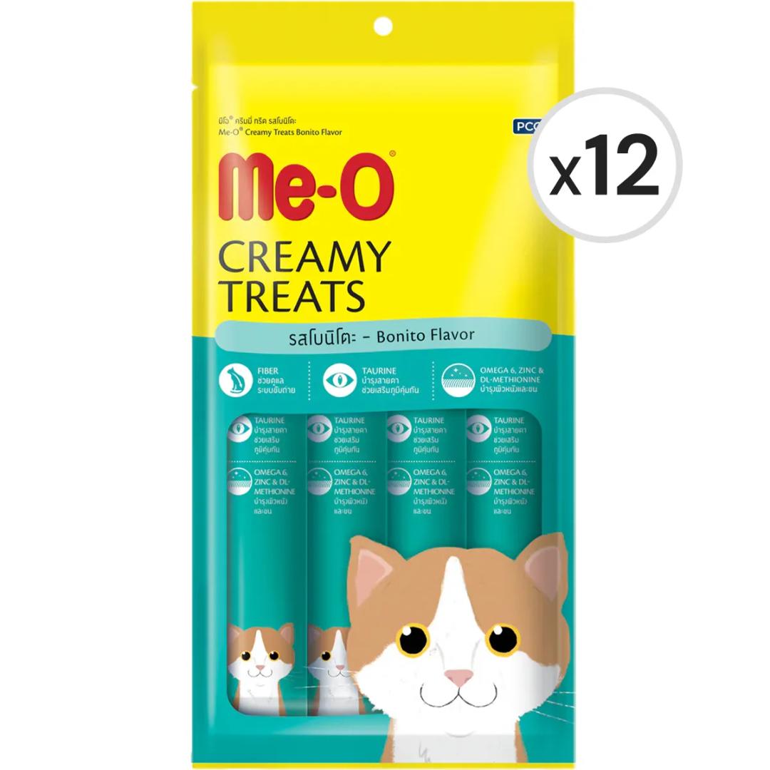 Me-O Creamy Treats Kurutulmuş Ton Balıklı Sıvı Kedi Ödül Maması 4 x 15 g 12'li Paket