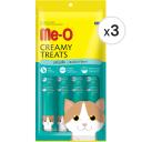 Me-O Creamy Treats Kurutulmuş Ton Balıklı Sıvı Kedi Ödül Maması 4 x 15 g 3'lü Paket