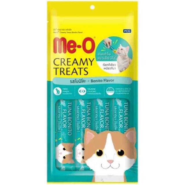Me-O Creamy Treats Kurutulmuş Ton Balıklı Sıvı Kedi Ödül Maması 4 x 15 g