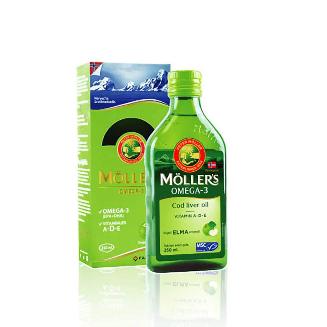 Möller's Omega-3 Elma Aromalı Balık Yağı 250 ml