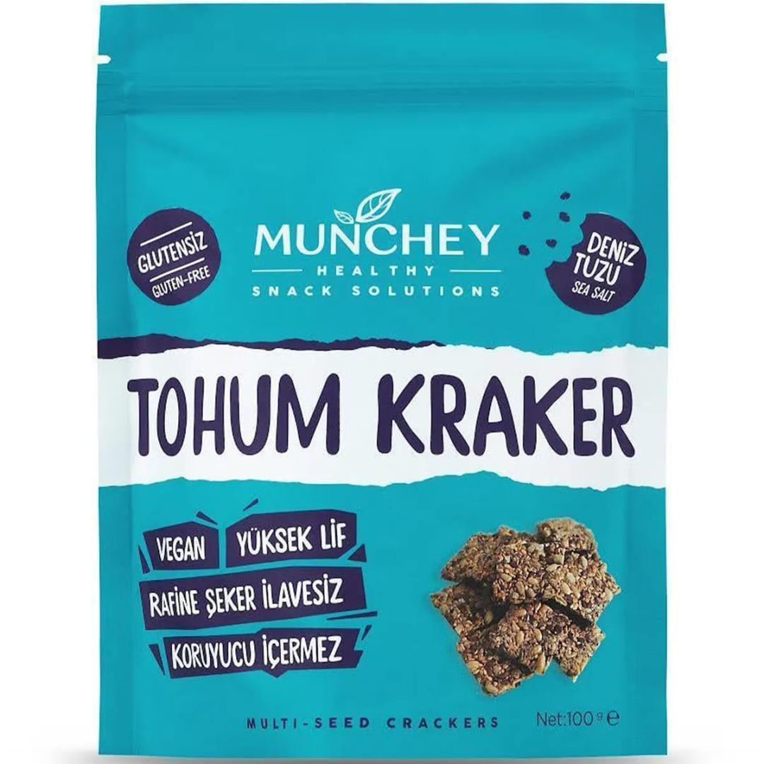 Munchey Sade Tohum Kraker 40g