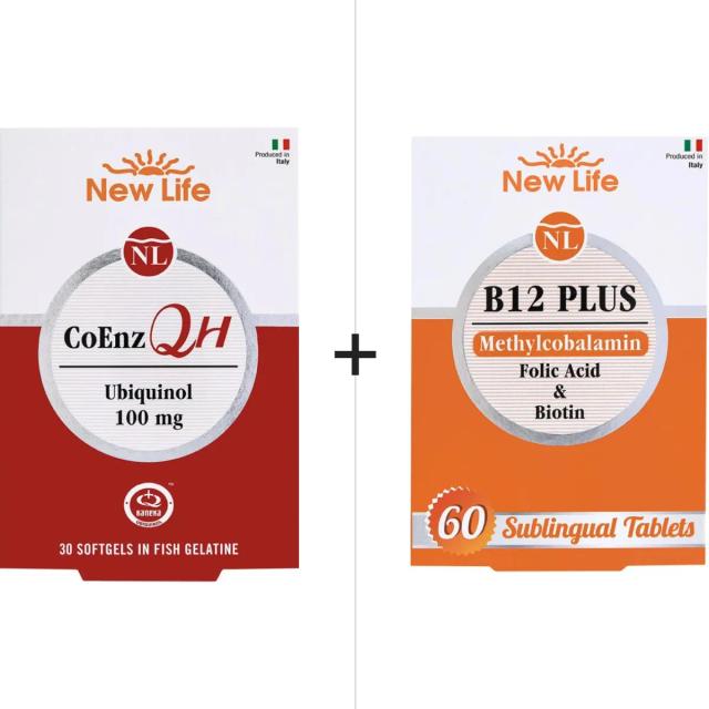 New Life B12 Plus 60 Tablet & CoEnz QH 30 Softgel