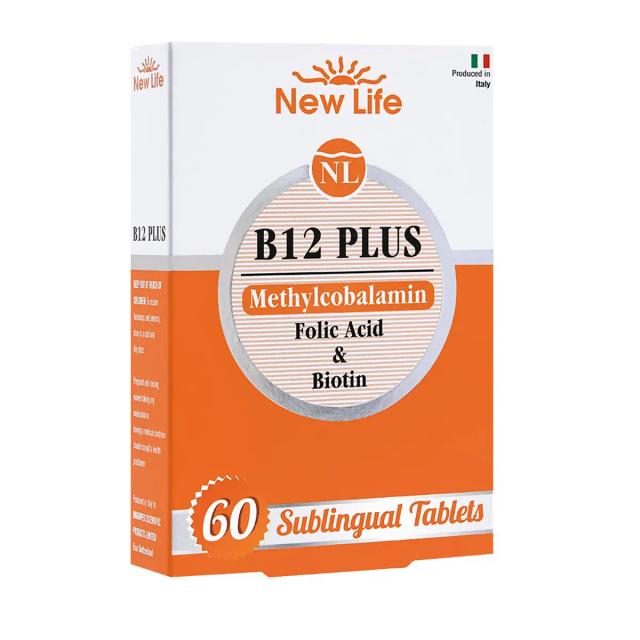 New Life B12 Plus Methylcobalamin 60 Dilaltı Tablet