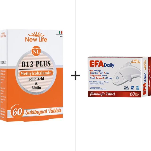 New Life Efa Daily 60 & B12 Plus 60