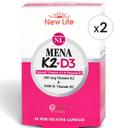 New Life Mena K2 + D3 30 Kapsül 2'li Paket