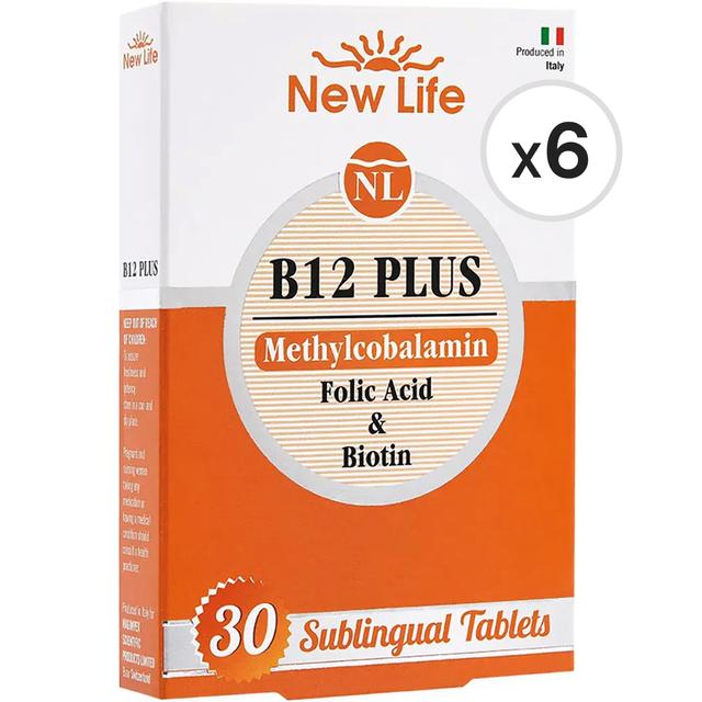 New Life Metilkobalamin B12 Plus 1000 mcg 30 Dilaltı Tablet 2'li Paket