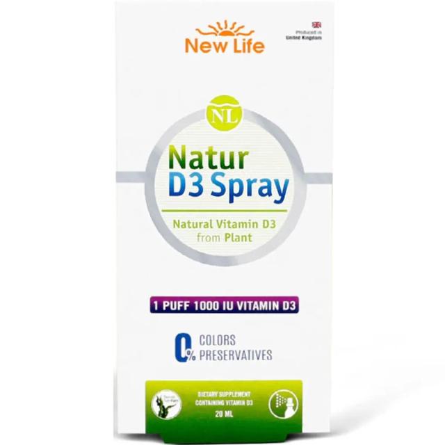 New Life Natur Spray D3 1000 IU 20 mL