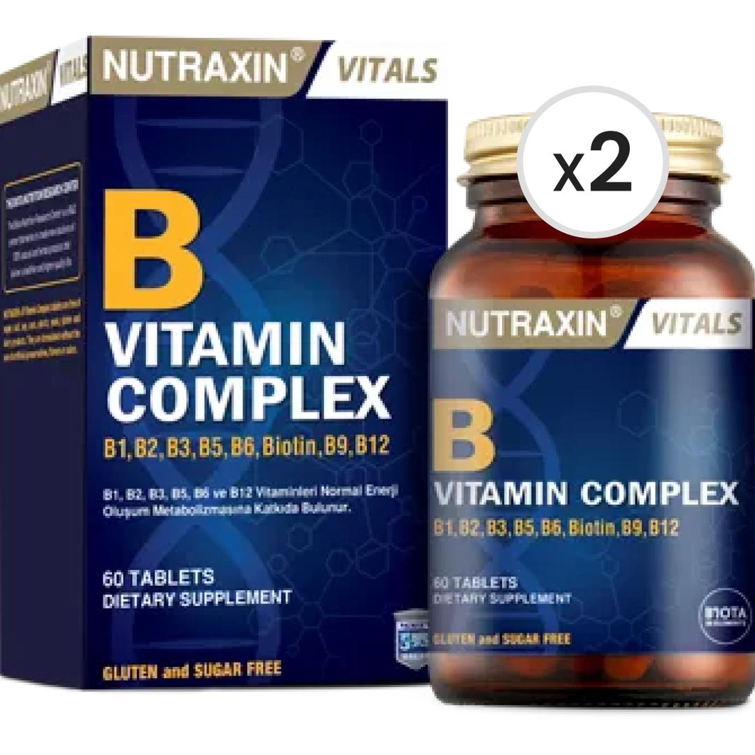 Nutraxin B Vitamin Complex 60 Tablet 2'li Paket