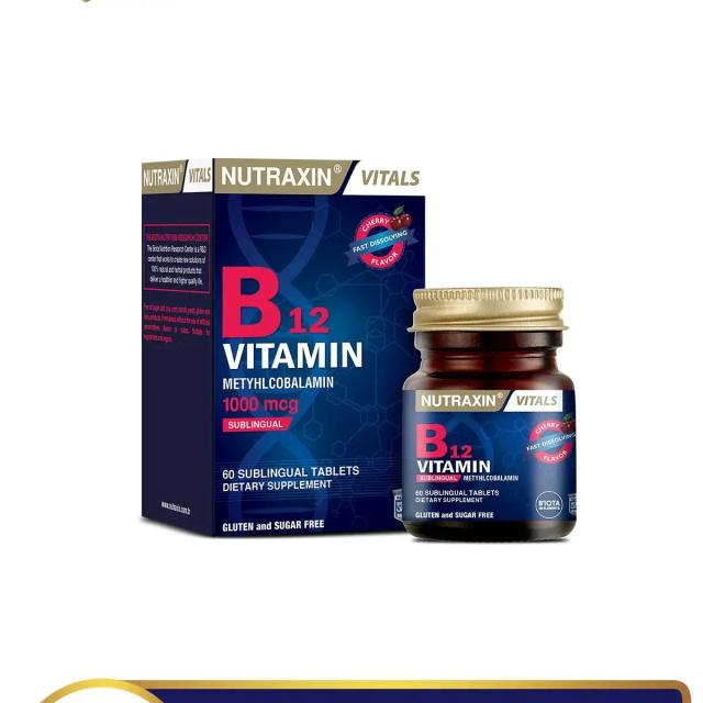 Nutraxin B12 Vitamin 1000 mcg 60 Dilaltı Tablet