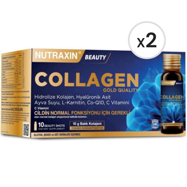 Nutraxin Beauty Gold Collagen 50 ml 10 Shot 2'li Paket