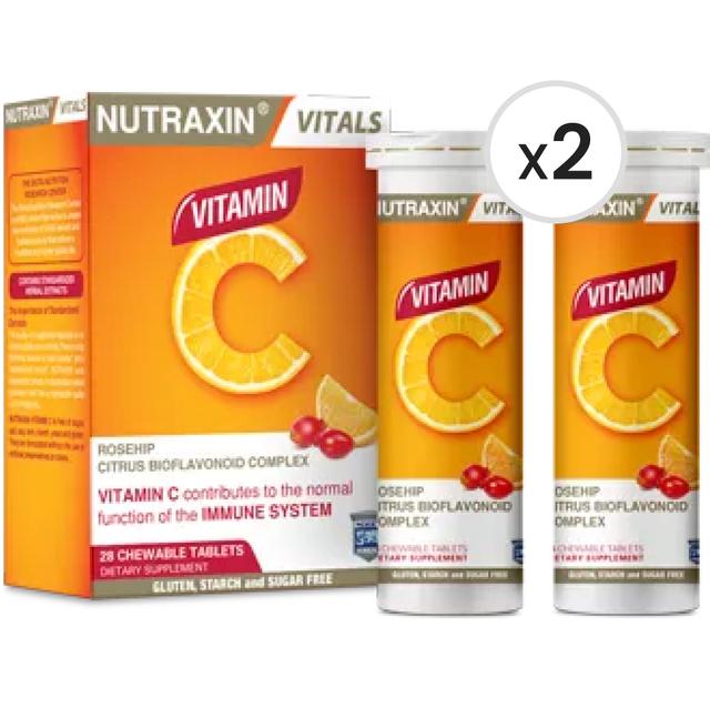 Nutraxin C Vitamini 28 Çiğneme Tableti 2'li Paket