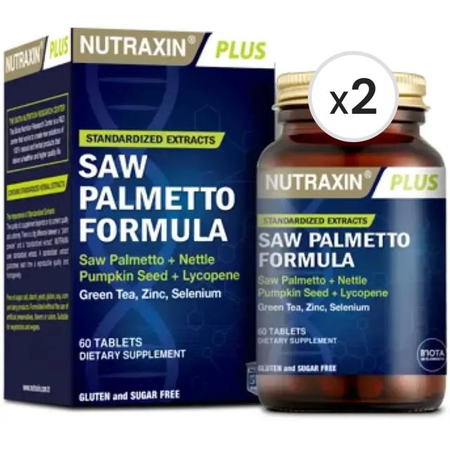 Nutraxin Plus Saw Palmetto 60 Tablet 2'li Paket