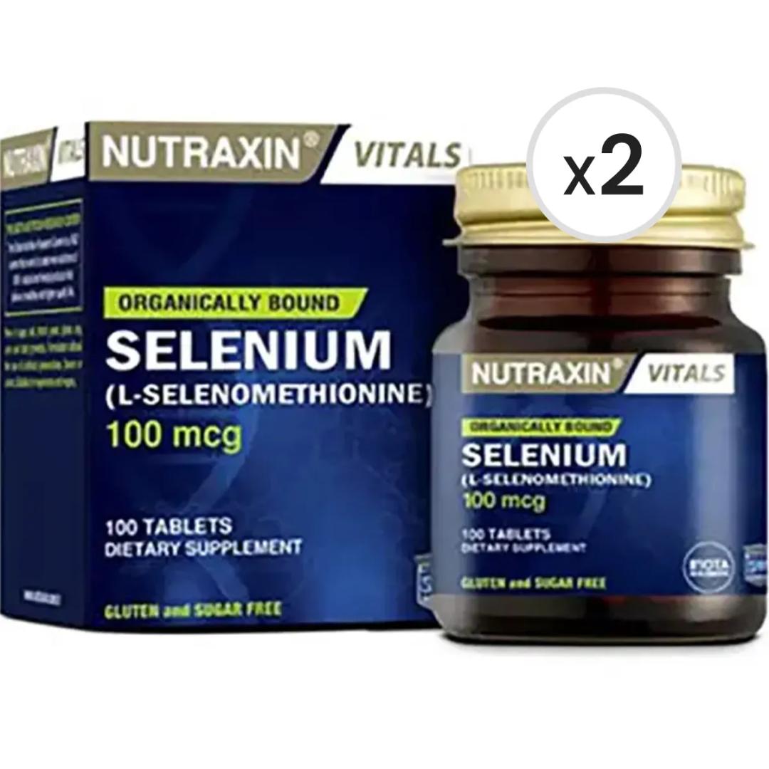 Nutraxin Selenium 100 Mcg 100 Tablet 2'li Paket