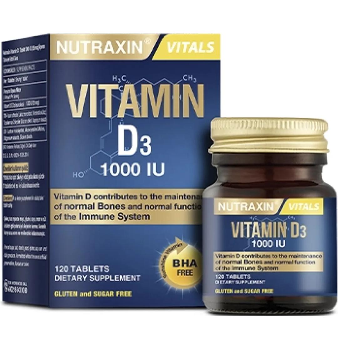 Nutraxin Vitamin D3 1000 IU 120 Tablet