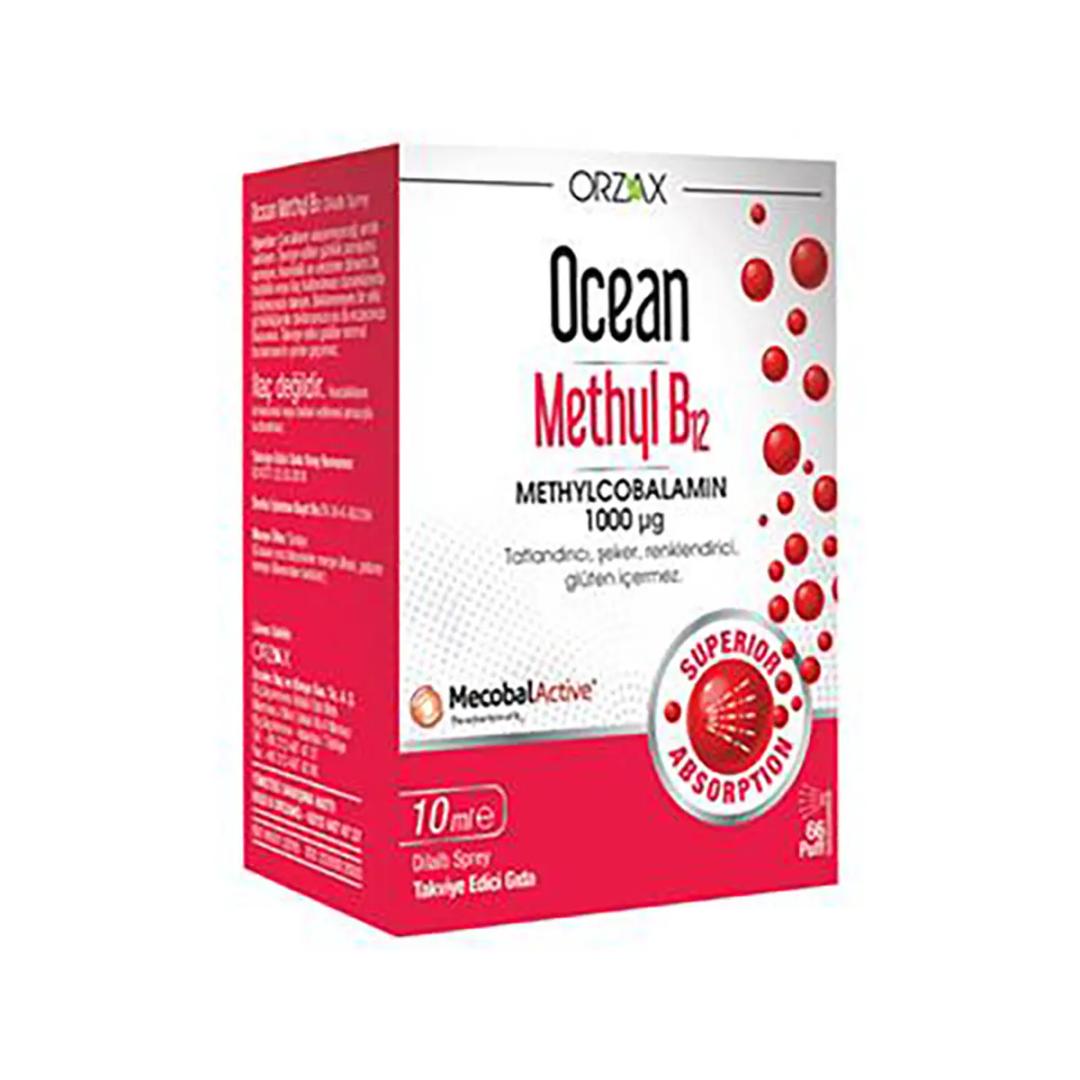 Orzax Ocean Methyl B12 1000 mcg 10 ml Dilaltı Sprey