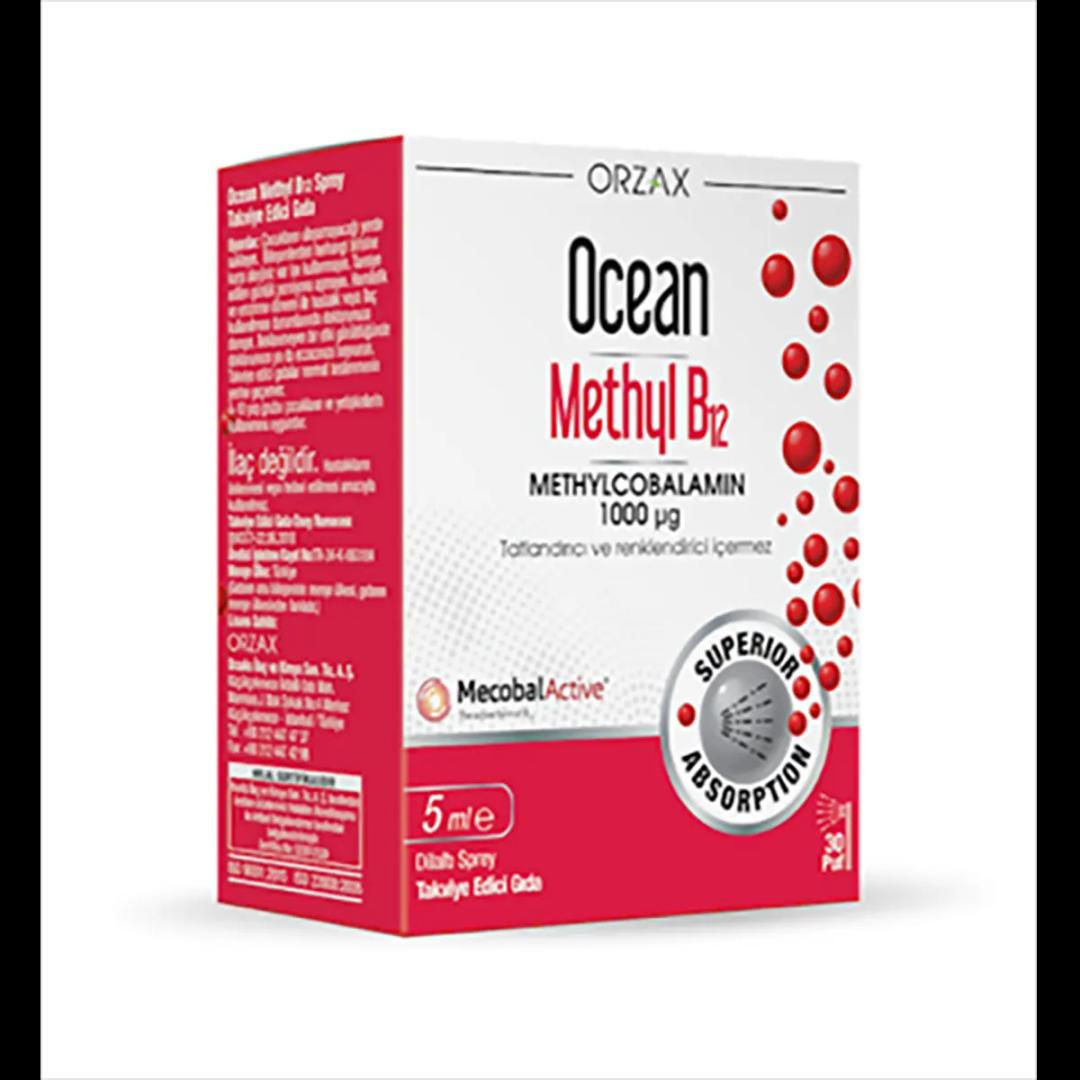 Orzax Ocean Methyl B12 1000 mcg 5 ml Dilaltı Sprey