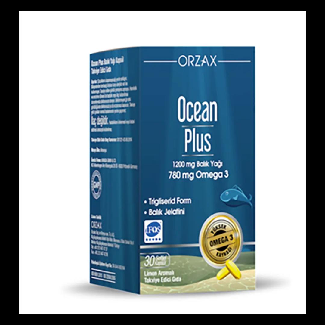 Orzax Ocean Plus Balık Yağı 1200 mg 30 Kapsül