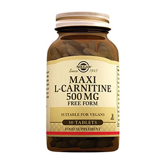 Solgar Maxi L-Carnitine 500 mg 30 Tablet