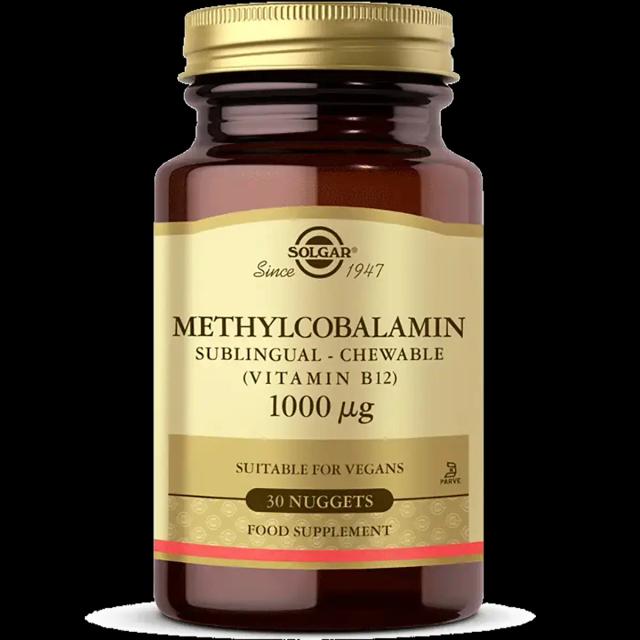 Solgar Methylcobalamin Vitamin B12 1000 mcg 30 Tablet