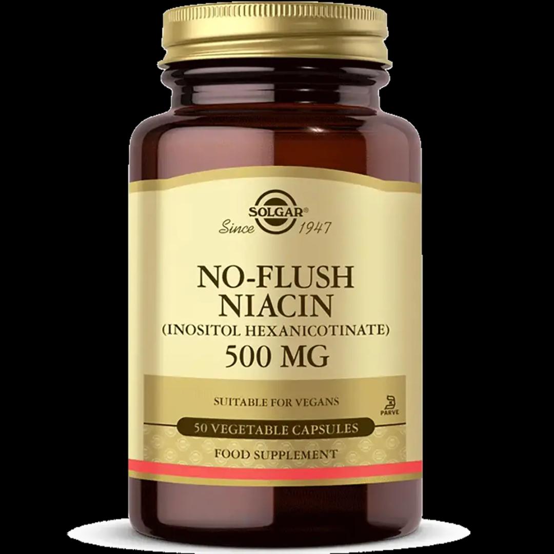 Solgar No Flush Niacin 500 mg 50 Kapsül