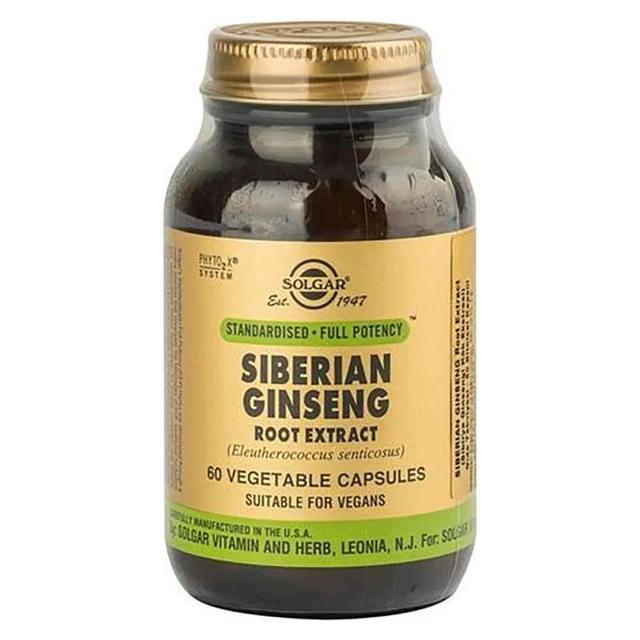 Solgar Siberian Ginseng Root Extract 60 Kapsül