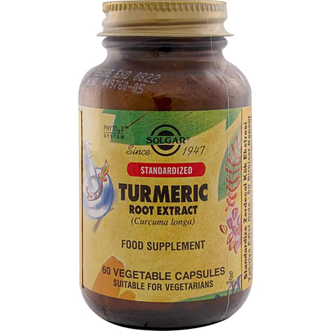 Solgar Turmeric Root Extract 60 Kapsül