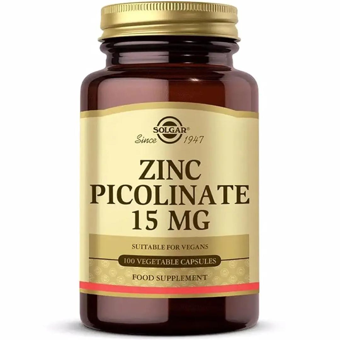 Solgar Zinc Picolinate 15 mg 100 Kapsül