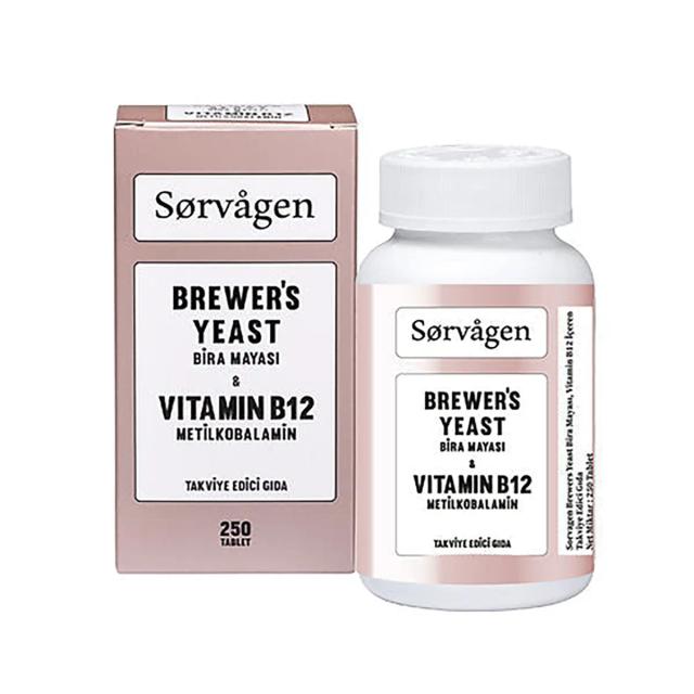 Sorvagen Brewer's Yeast (Bira Mayası) Vitamin B12 250 Tablet